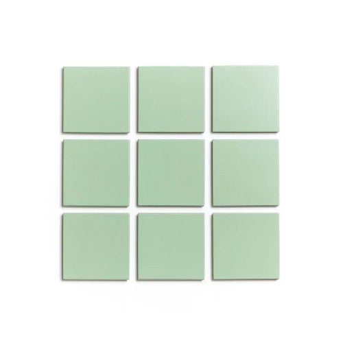 Full Tile Sample - Ceramic Eucalyptus Clay Tile - 4" x 4" x 3/4" Satin