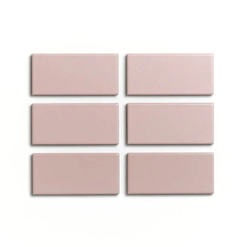 Full Tile Sample - Ceramic Field Thistle Clay Tile - 2" x 4" x 3/4" Satin