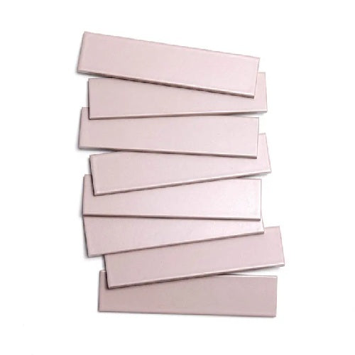 Full Tile Sample - Ceramic Field Thistle Clay Tile - 2" x 8" x 3/4" Satin