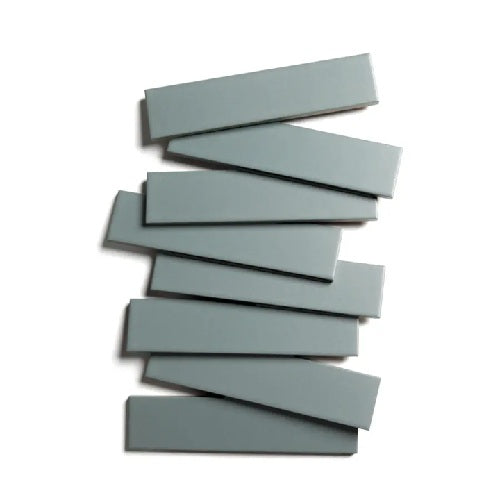 Full Tile Sample - Ceramic Fuji Clay Tile - 2" x 8" x 3/4" Matte