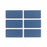 Full Tile Sample - Ceramic Iconic Blue Clay Tile - 2" x 4" x 3/4" Matte