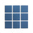 Full Tile Sample - Ceramic Iconic Blue Clay Tile - 4" x 4" x 3/4" Matte