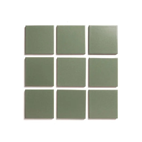 Full Tile Sample - Ceramic Juniper Clay Tile - 4" x 4" x 3/4" Matte