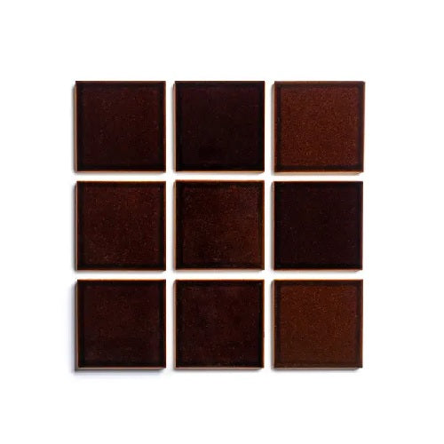 Full Tile Sample - Ceramic Molasses Clay Tile - 4" x 4" x 3/4" Satin