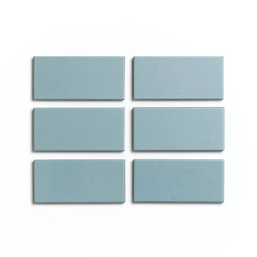 Full Tile Sample - Ceramic Moonlight Clay Tile - 2" x 4" x 3/4" Satin