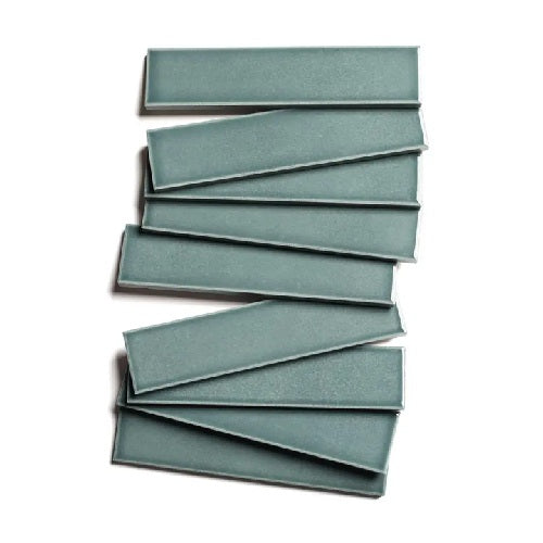 Full Tile Sample - Ceramic Nagano Clay Tile - 2" x 8" x 3/4" Satin