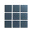 Full Tile Sample - Ceramic Pacific Blue Clay Tile - 4" x 4" x 3/4" Satin