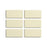 Full Tile Sample - Ceramic Pale Ochre Clay Tile - 2" x 4" x 3/4" Gloss