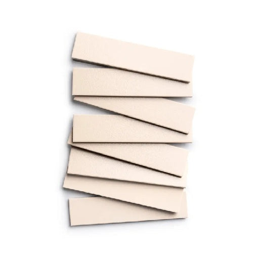 Full Tile Sample - Ceramic Peach Blossom Clay Tile - 2" x 8" x 3/4" Gloss
