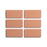 Full Tile Sample - Ceramic Pecan Clay Tile - 2" x 4" x 3/4" Matte