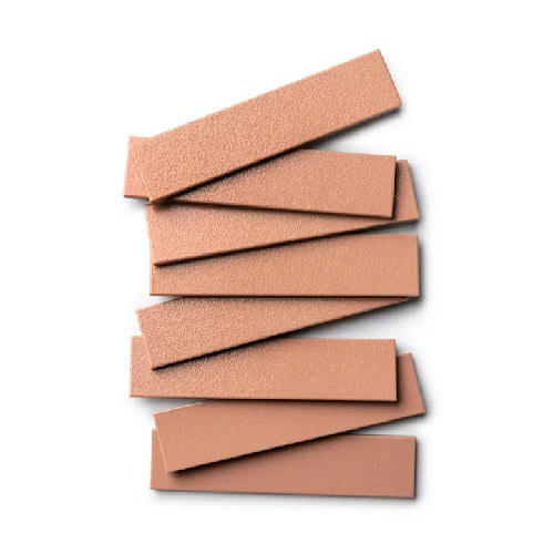 Full Tile Sample - Ceramic Pecan Clay Tile - 2" x 8" x 3/4" Matte