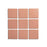 Full Tile Sample - Ceramic Pecan Clay Tile - 4" x 4" x 3/4" Matte