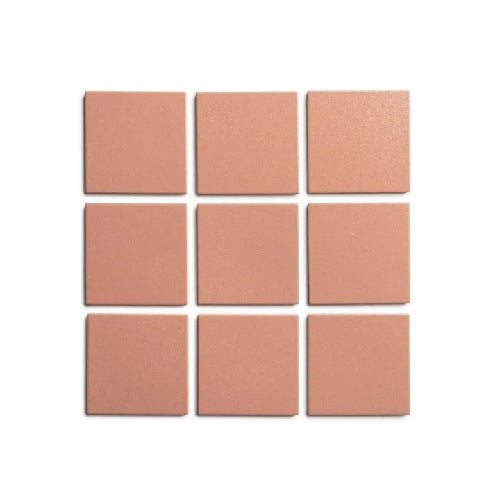 Full Tile Sample - Ceramic Pecan Clay Tile - 4" x 4" x 3/4" Matte