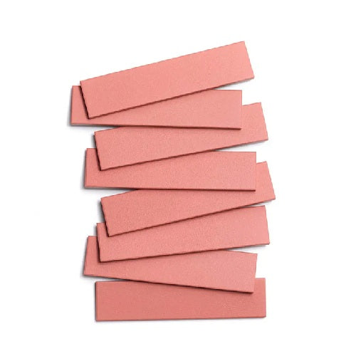 Full Tile Sample - Ceramic Pink Dahlia Clay Tile - 2" x 8" x 3/4" Matte