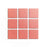 Full Tile Sample - Ceramic Pink Dahlia Clay Tile - 4" x 4" x 3/4" Matte
