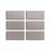 Full Tile Sample - Ceramic Portland Gray Clay Tile - 2" x 4" x 3/4" Matte