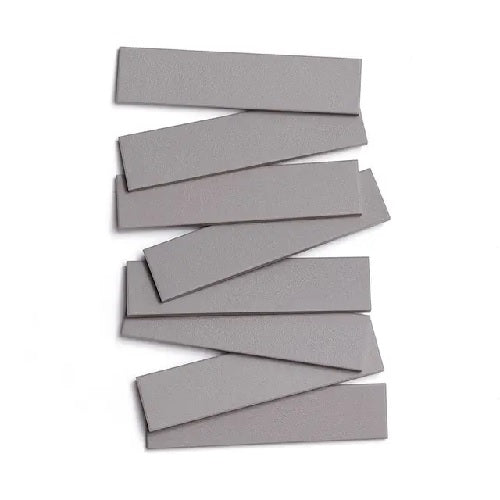 Full Tile Sample - Ceramic Portland Gray Clay Tile - 2" x 8" x 3/4" Matte