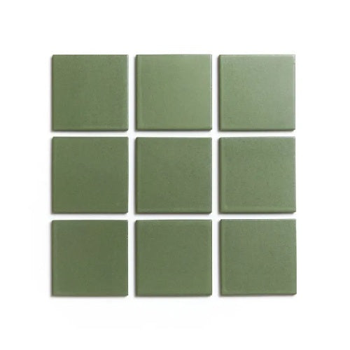 Full Tile Sample - Ceramic Sequoia Clay Tile - 4" x 4" x 3/4" Satin