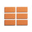Full Tile Sample - Ceramic Tangelo Clay Tile - 2" x 4" x 3/4" Gloss