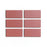 Full Tile Sample - Ceramic Wild Fig Clay Tile - 2" x 4" x 3/4" Satin