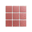 Full Tile Sample - Ceramic Wild Fig Clay Tile - 4" x 4" x 3/4" Satin