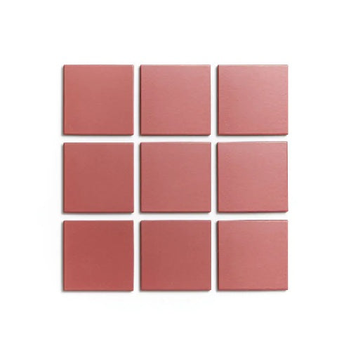 Full Tile Sample - Ceramic Wild Fig Clay Tile - 4" x 4" x 3/4" Satin