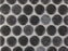 Full Sheet Sample - Liquid Drops Abyss Penny Round Glass Mosaic - 12" x 12" x 7 MM Frosted