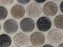 Full Sheet Sample - Liquid Drops Southern Lakes Penny Round Glass Mosaic - 12" x 12" x 7 MM Frosted