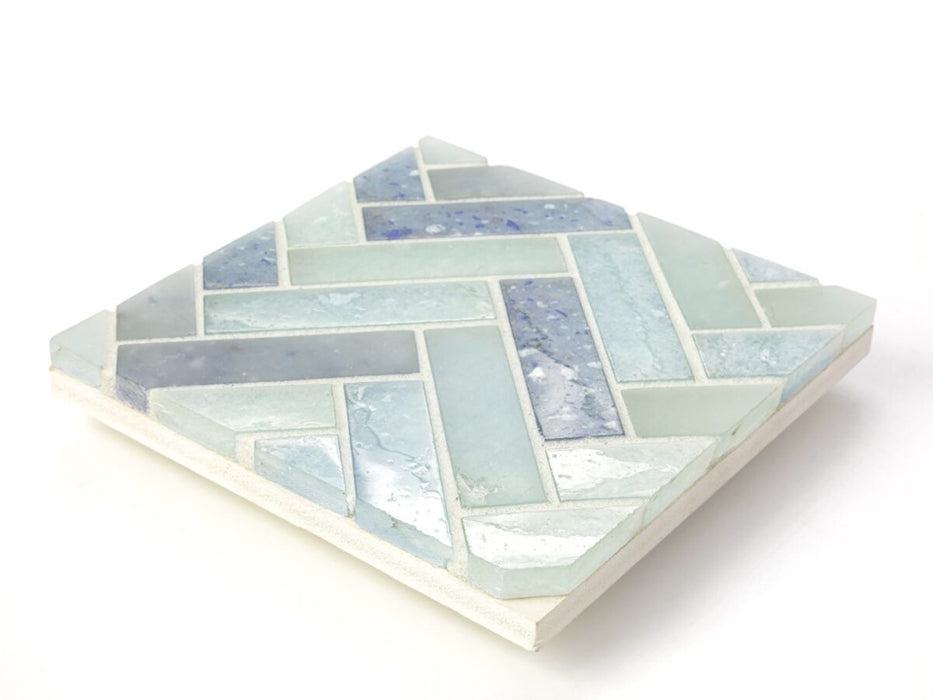 Glass Bermuda Blends Mosaic Clear & Frosted 2