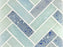 Glass Bermuda Blends Mosaic Clear & Frosted 1