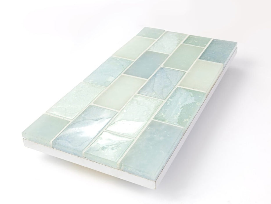 Glass Caribbean Blends Mosaic Clear & Frosted 2