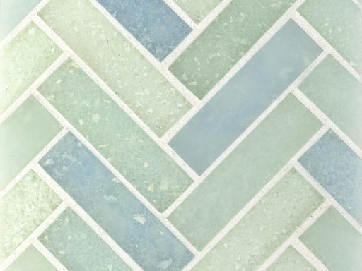 Glass Caribbean Blends Mosaic Clear & Frosted 1