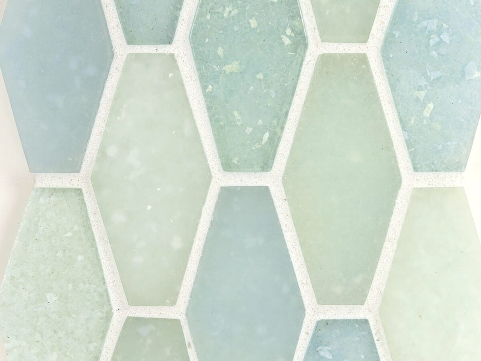 Glass Caribbean Blends Mosaic Frosted 1