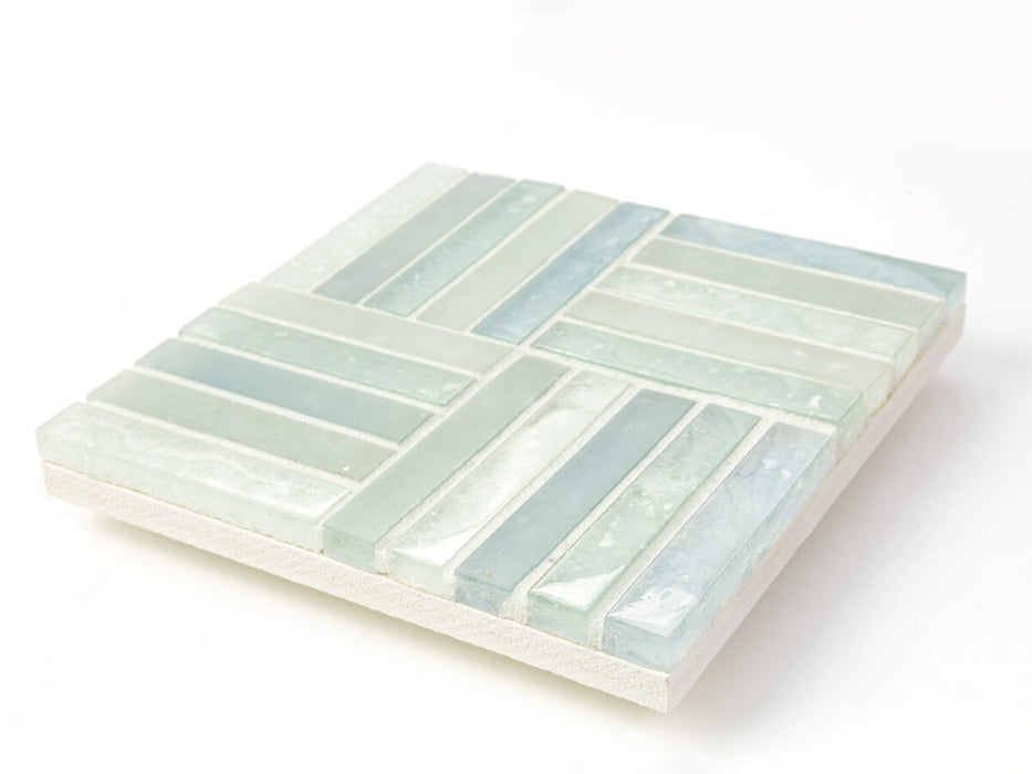 Glass Caribbean Blends Mosaic Clear & Frosted 2