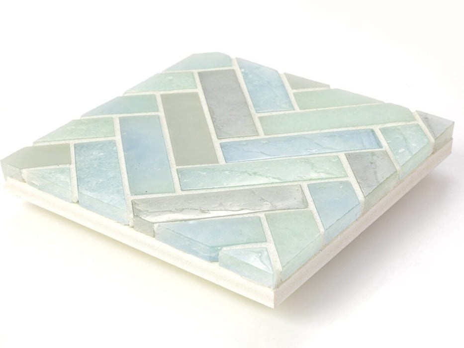 Glass Yellowstone Blends Mosaic Clear & Frosted 2