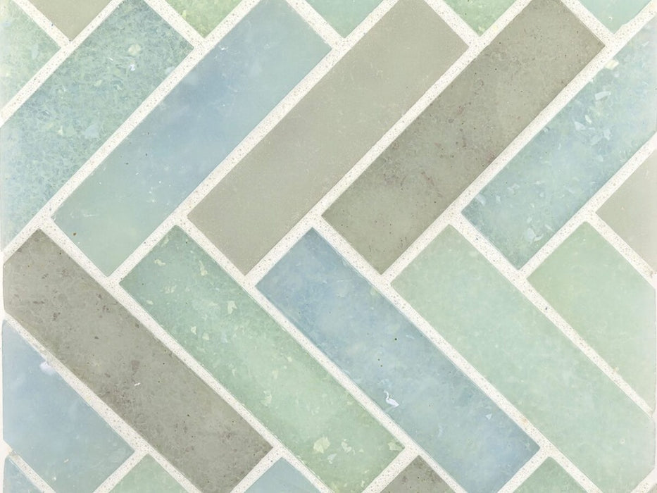 Glass Yellowstone Blends Mosaic Clear & Frosted 1