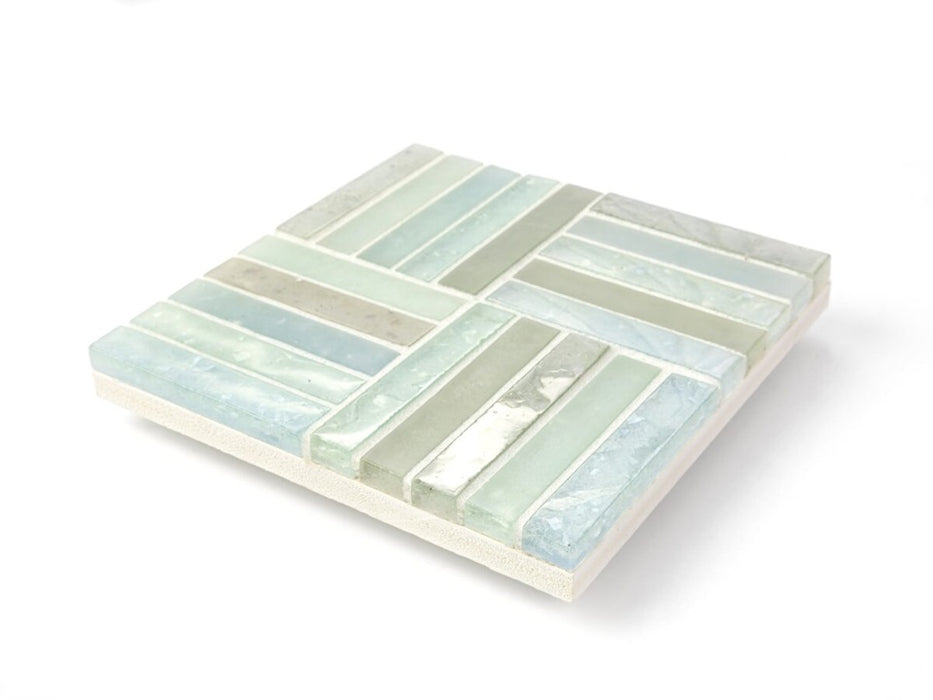 Glass Yellowstone Blends Mosaic Clear & Frosted 3