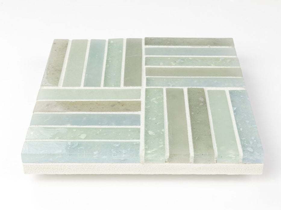 Glass Yellowstone Blends Mosaic Clear & Frosted 4
