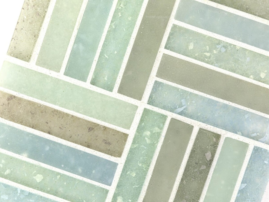 Glass Yellowstone Blends Mosaic Clear & Frosted 2