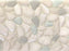 Full Sheet Sample - Liquid Rocks Riviera Shores Pebble Glass Mosaic - 10.8" x 10.8" x 7 MM Frosted