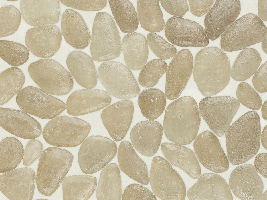 Glass Sandy Beige Mosaic Frosted 2