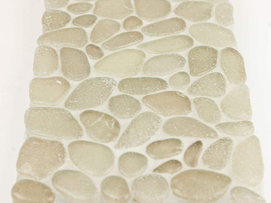 Glass Sandy Beige Mosaic Frosted 5