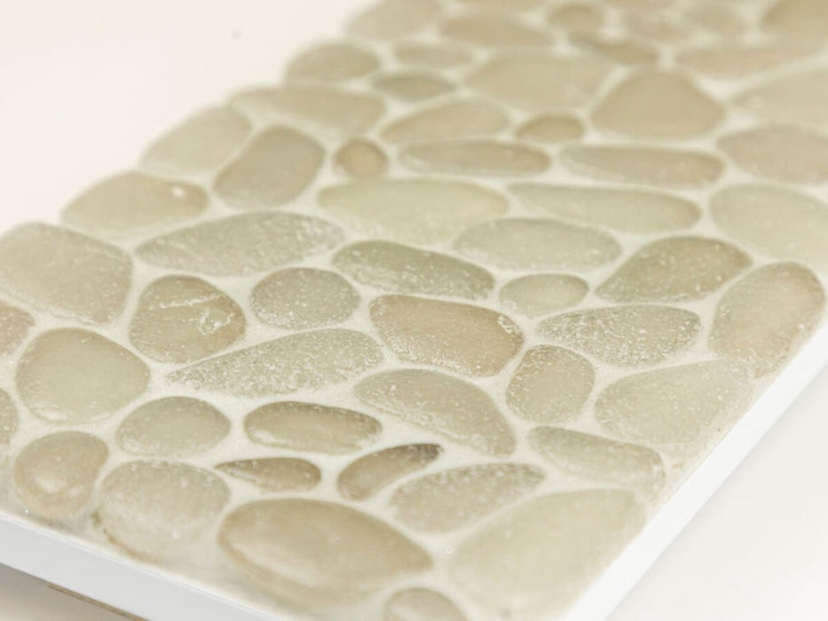 Glass Sandy Beige Mosaic Frosted 4