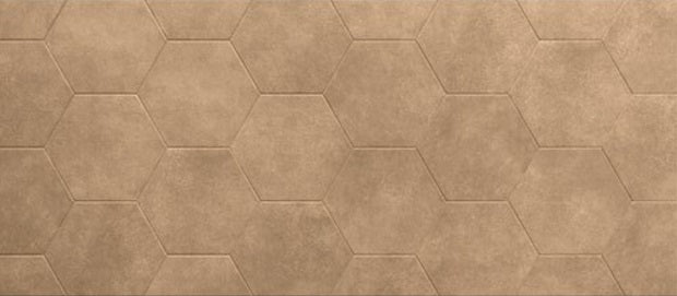 Terracreta Chamotte Hexagon Honed Porcelain Tile - 8.5" x 10"