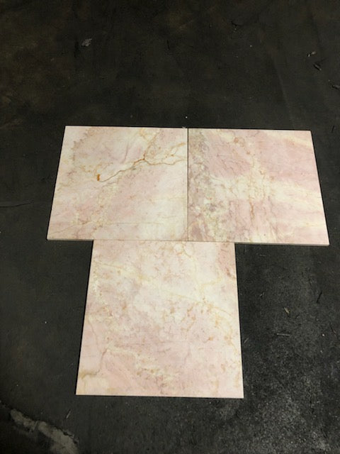 Cherry Blossom Marble Tile - 3" x 3" x 3/8" Tumbled