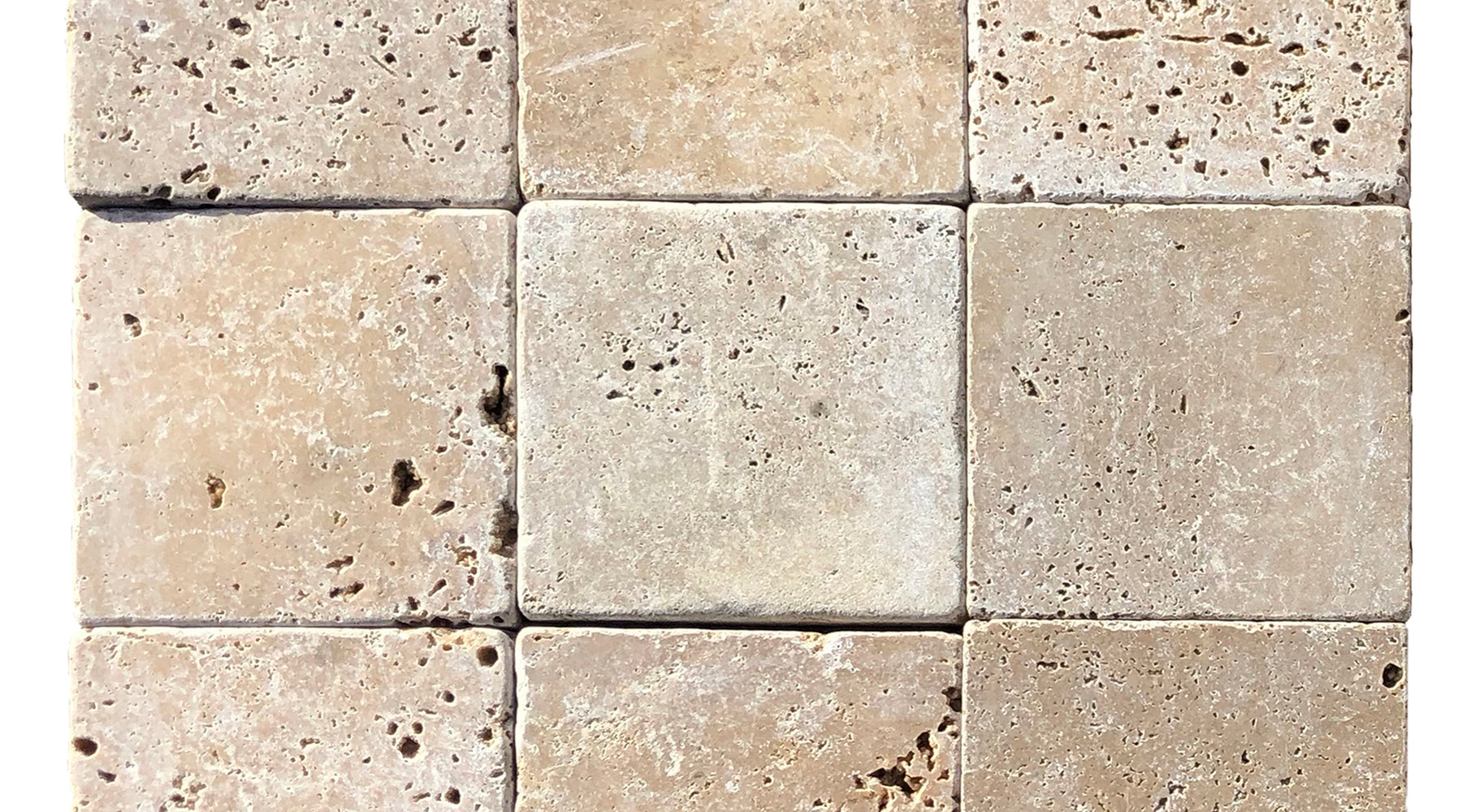 Chocolate (Noche) Travertine Tile - Tumbled