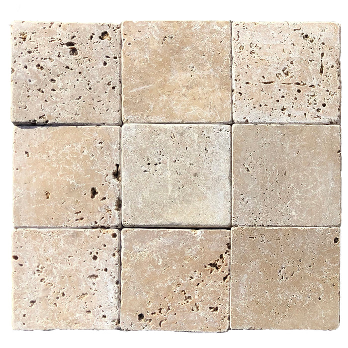 Chocolate (Noche) Travertine Tile - Tumbled