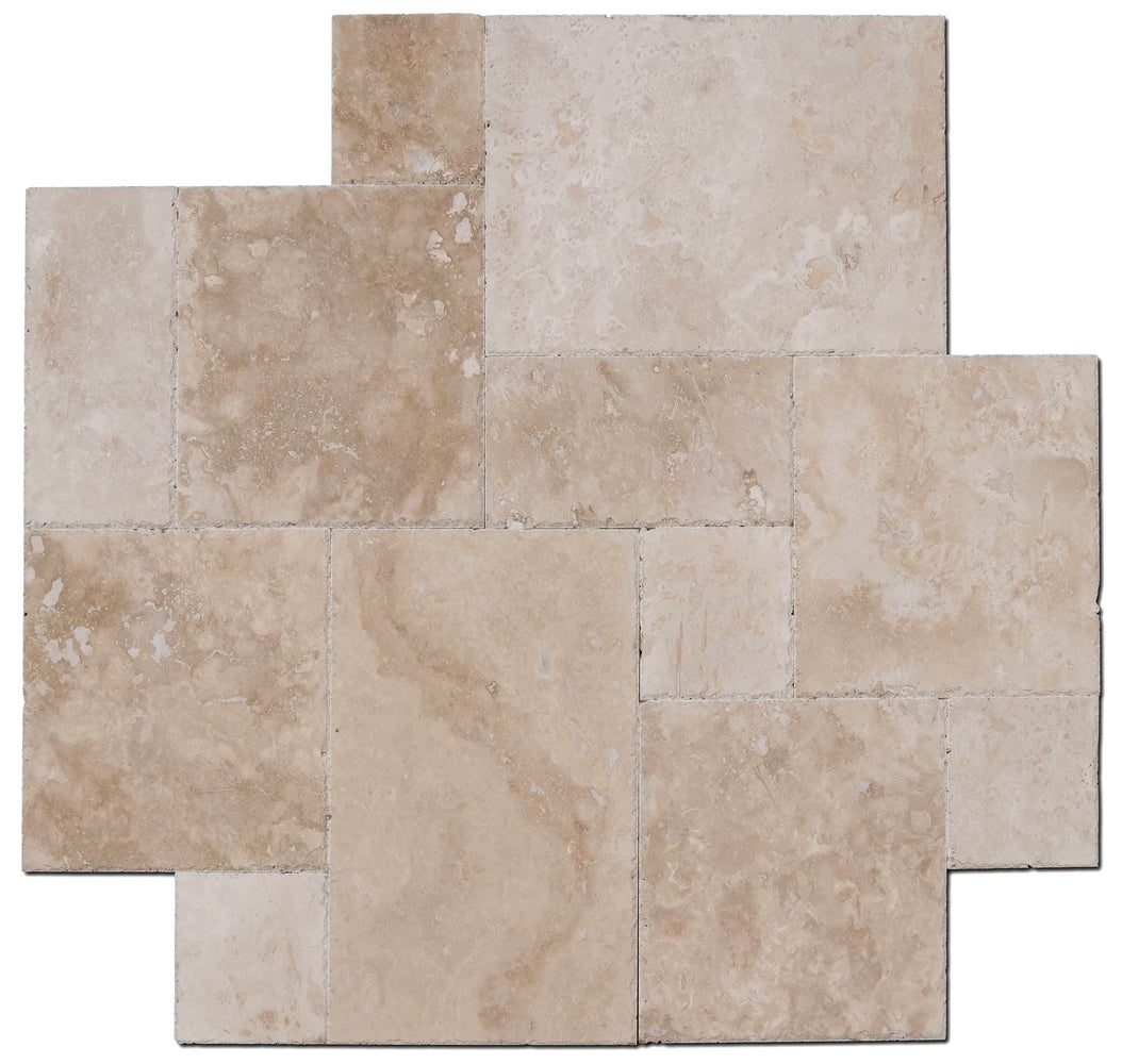 Classic Honed Travertine Pattern - Various Sizes x 1/2"