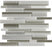 Full Sheet Sample - Aquatica Fusion Clay Random Linear Glass Mosaic - 12" x 12" x 8 MM Glossy