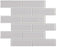 Full Sheet Sample - Aquatica Element Cloud Staggered Glass Mosaic - 2" x 6" x 8 MM Glossy